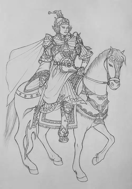 我的手绘古代武将