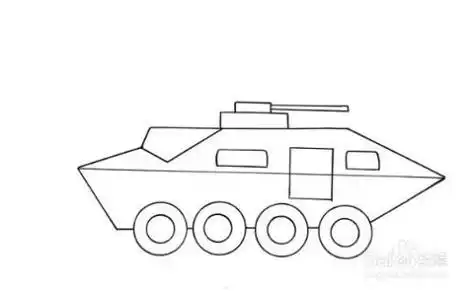 怎么画特警战车