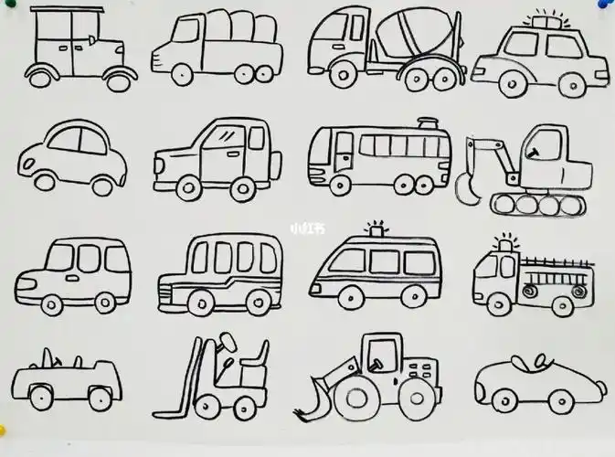 交通工具简笔画