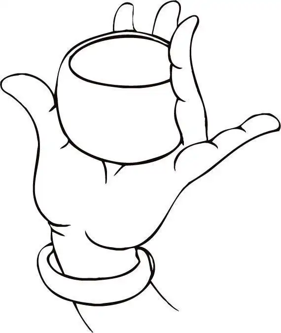 线描75种佛手画法摇身变佛系白描大师