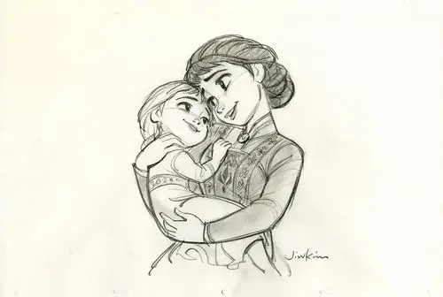 【附下载】冰雪奇缘角色设计手稿,抱走你们又美又飒的艾莎