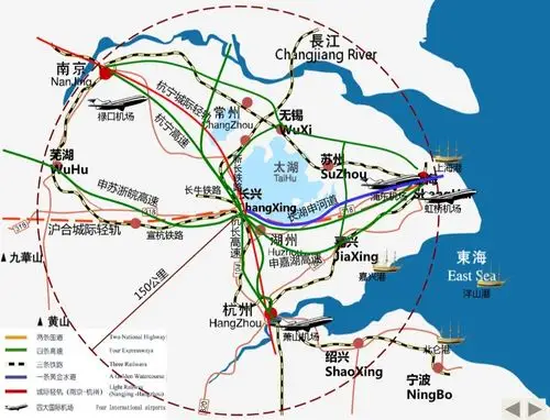 长兴县处于长江三角洲中心位置,距上海,杭州,南京,宁波,苏州,无锡等