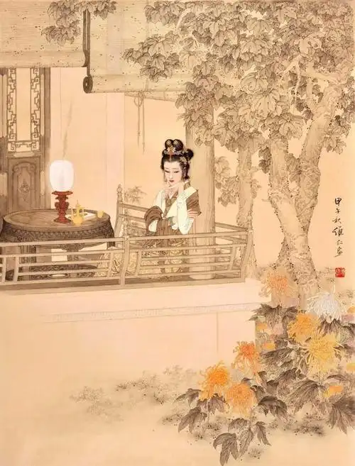 著名国画家,连环画家——项维仁和他的工笔重彩仕女画