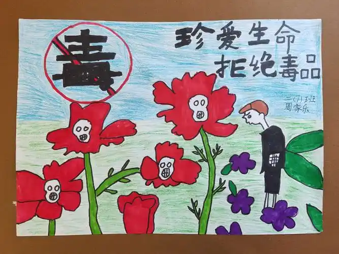 海口市英才小学2020年禁毒漫画作品选拔