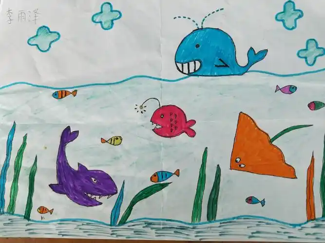 《海底世界》绘画展