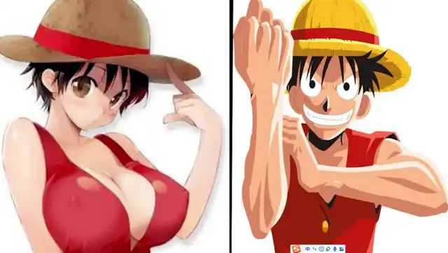 海贼王角色男女颠倒会怎么样?女版路飞真是美翻了!