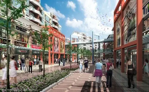 商业街透视图片