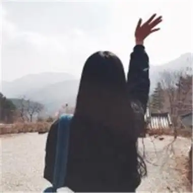 离别挥手的头像高清伤感离别的背影挥手图片头像