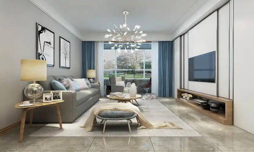 135平北欧风三居装潢设计案例_装修案例欣赏-保障网装修效果图