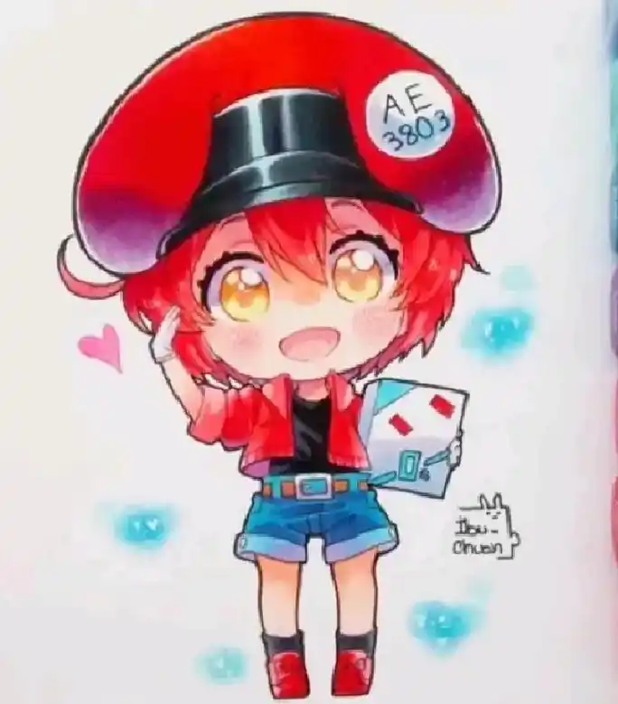 教你画q版红血球线稿(临摹自ibu_chuan#临摹 #手绘 - 抖音