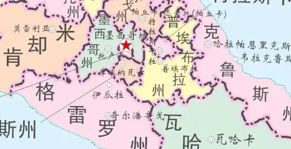 墨西哥地图中文版下载_墨西哥地图全图高清版下载免费版_西西图吧