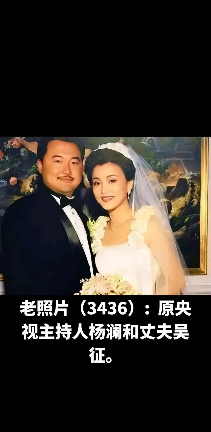 老照片(3436): .原央视主持人杨澜和丈夫吴征. - 抖音