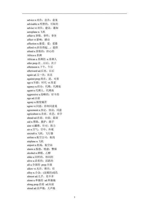 a开头英语单词.doc 7页