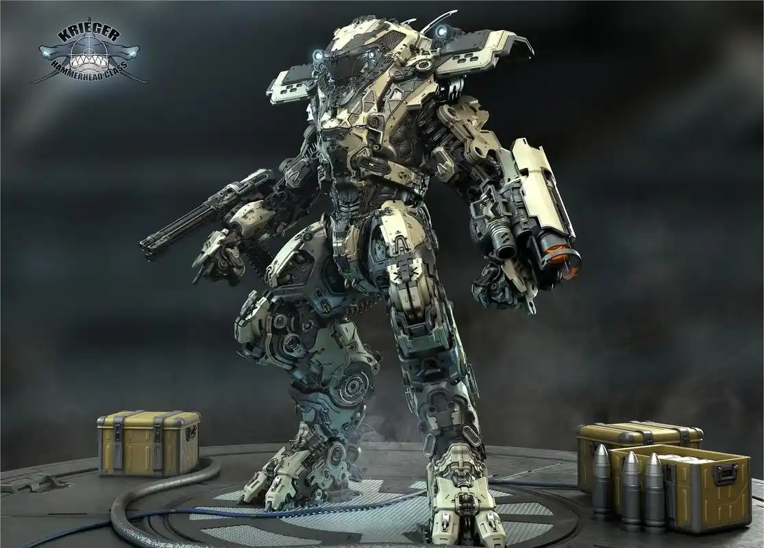 美国设计师的一组3d机械和怪物概念设计作品!可谓相当脑洞大开!