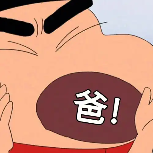 蜡笔小新表情包咯