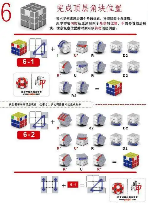 魔方第三层怎么复原