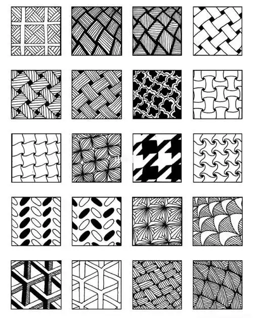 线描画花纹简笔画