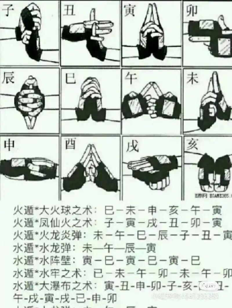 火影结印手势 额,我学了好久,还是学不会,有没有大神来呀?