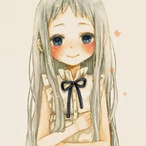 跪求几张在哭却又在笑,类似如苦笑的女生动漫头像,一定要像,越多越好