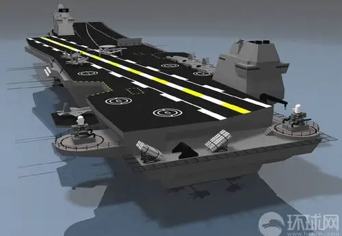 太奇葩心急韩国网友设计未来双舰岛航母效果图