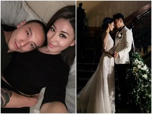 蔡诗芸嫁王阳明1周年! 披白纱「激闪定情吻照」公开