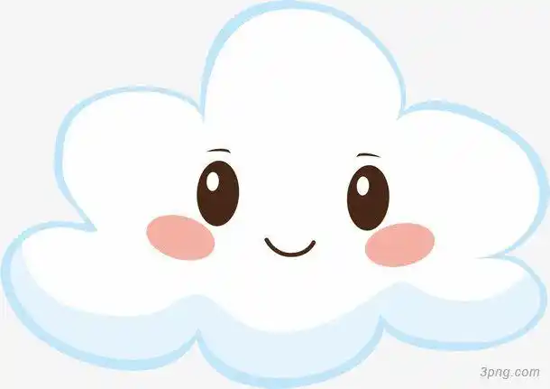 白色可爱云朵png素材透明免抠图片漂浮元素