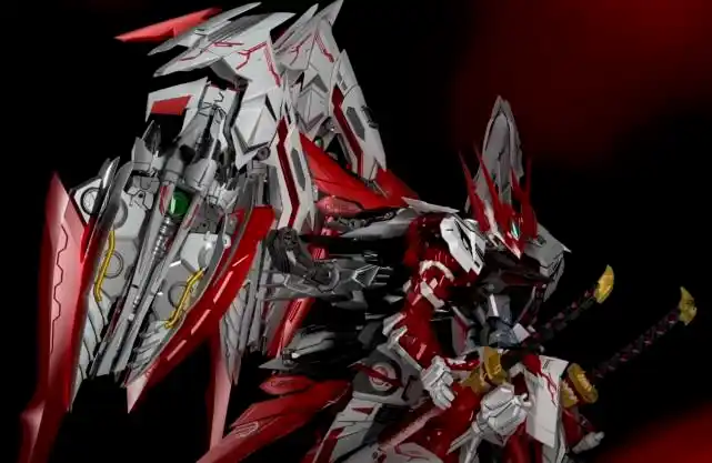 seed系最帅的一抹红mb红异端高达新红龙形态发布