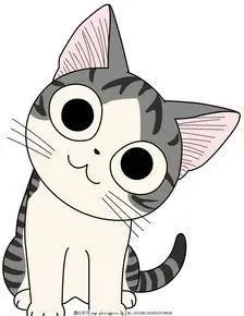 动漫猫咪情头-在线图片欣赏绘画教程萌萌的起司猫简笔画教程