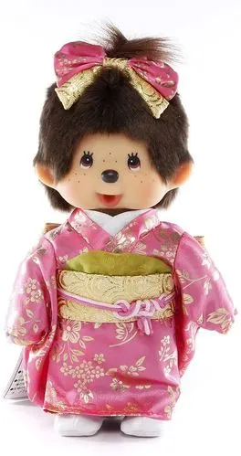 蒙奇奇 长袖蒙奇奇 女孩 毛绒玩具 高约20cm