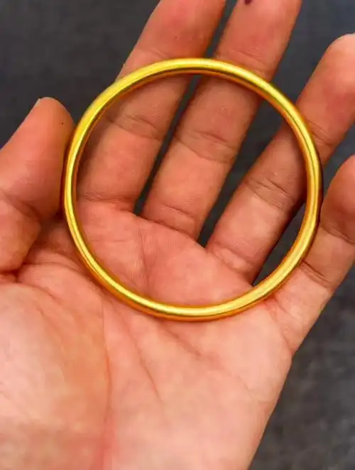 古法金手镯儿,来料60克成品59.4克,多退少补-度小视