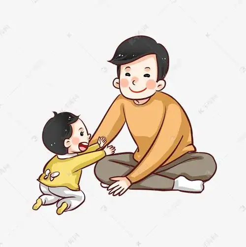 父亲节亲子互动抱抱