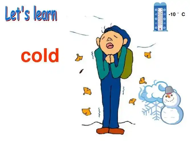 新pep英语小学四年级下册第三单元a lets learnppt -10 °c cold