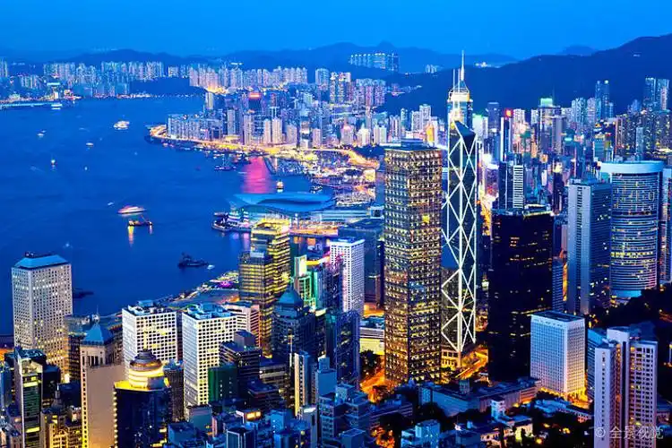 香港_城市_夜景_顶峰_图片大全—全景创意图库(quanjing.