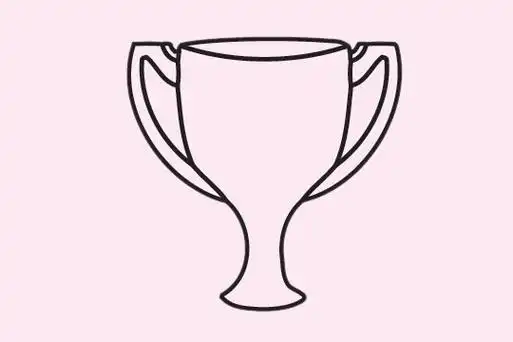 简单好画的奖杯,奖杯简笔画画法步骤图片大全,简笔画图片
