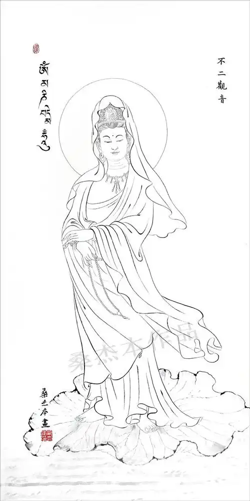 三十三观音图感受佛法慈悲与艺术魅力