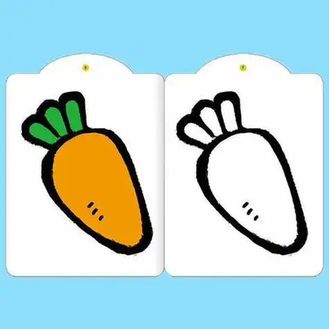 简笔画0-1-2-3岁画册儿童学画画描红本涂鸦蜡笔填色书绘画大全小孩