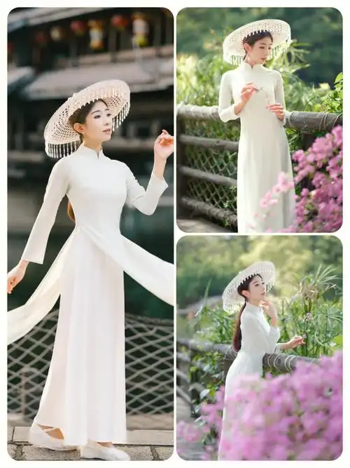 民族服装  #越南  #奥黛旗袍11566 奥黛,是越南女人的传统服饰