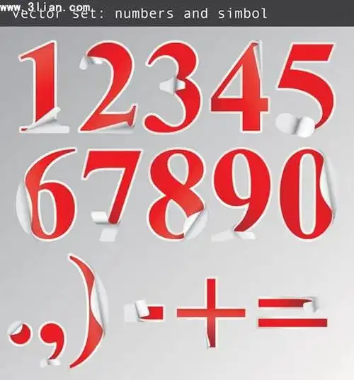 阿拉伯数字贴纸 #采集大赛