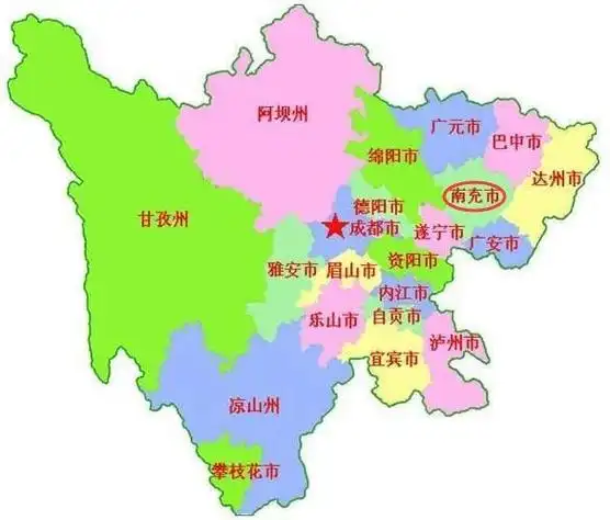 四川省地图