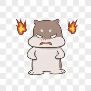 发火发怒仓鼠图片