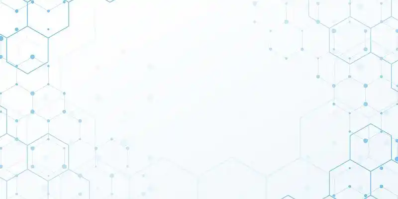 白色简约科技蜂巢底纹展板背景