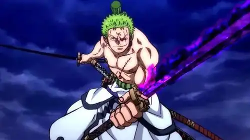 海贼王:索隆得到"阎魔"后,剑术仍不能比肩鹰眼,还需增强剑气