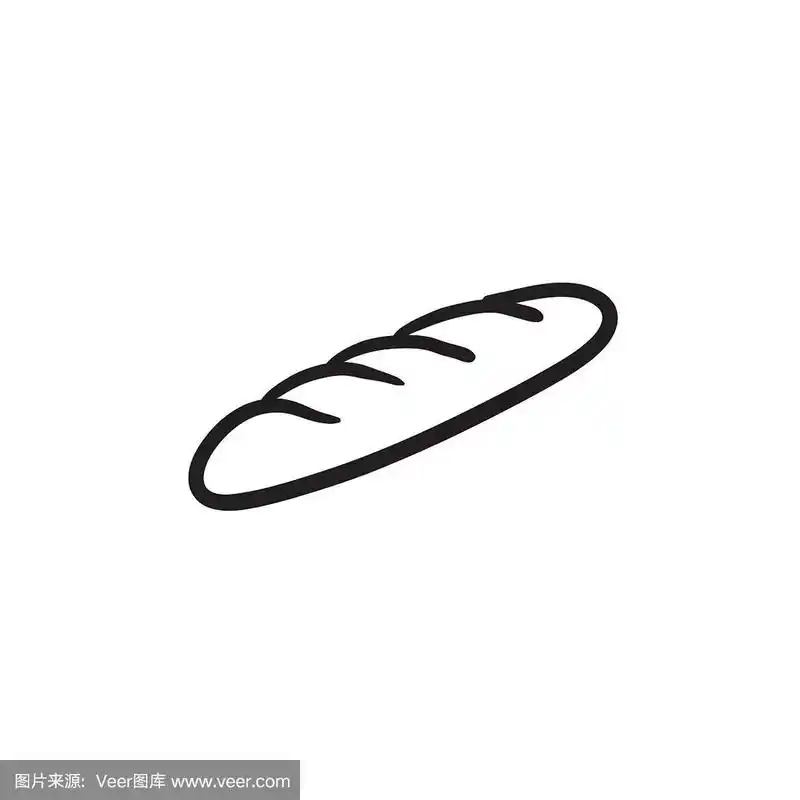 法棍面包草图图标