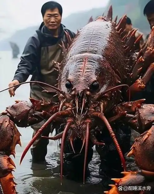如果这么一只大龙虾是真的话,它那双大钳子真的可以把人给夹断掉了
