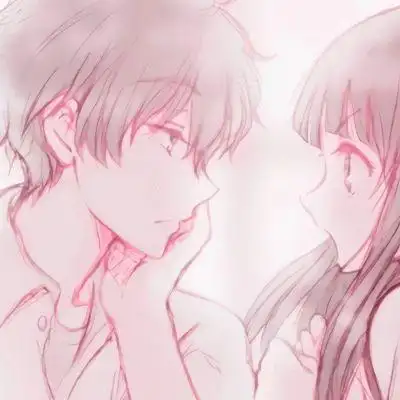 寓意深刻的qq情侣动漫头像情侣专用一对