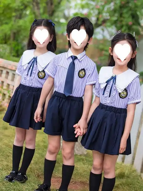 小学生校服英伦风夏季套装幼儿园园服六一儿童演出服主持活动班服