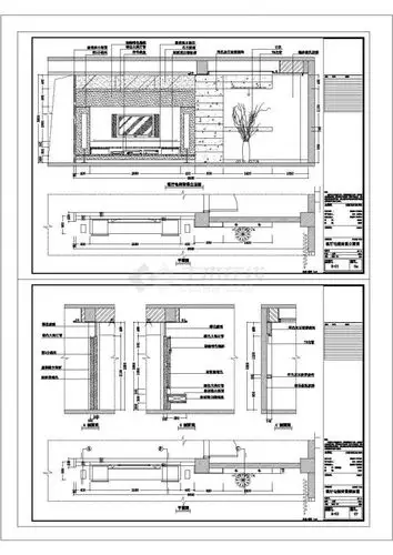 电视背景墙详图设计