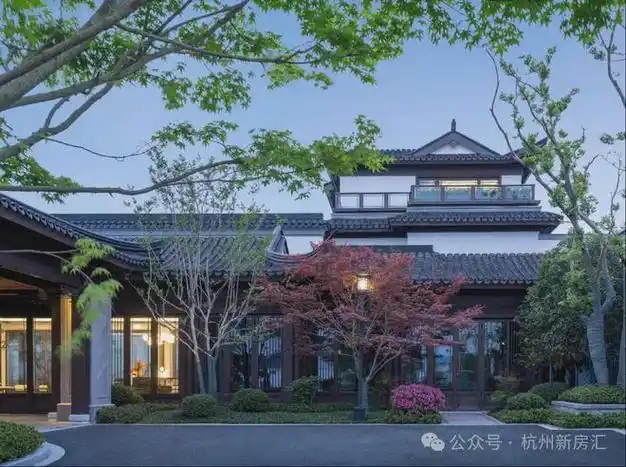 东方美墅时代豪宅杭州萧山蓝城桃李春风徽派建筑中式别墅
