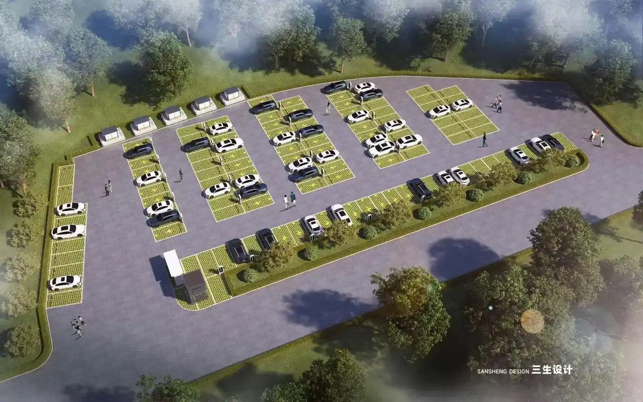 外建系列 | 室外停车场9315项目效果赏析.     不同角 - 抖音