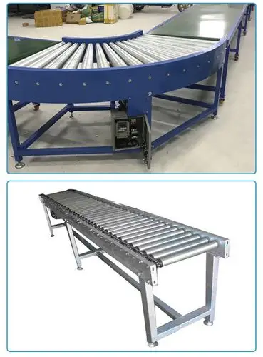 厂家定制动力滚筒生产流水线自动辊筒输送线小型传送带卸货输送机